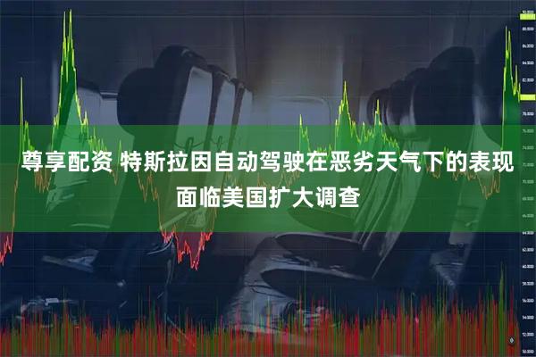 尊享配资 特斯拉因自动驾驶在恶劣天气下的表现面临美国扩大调查